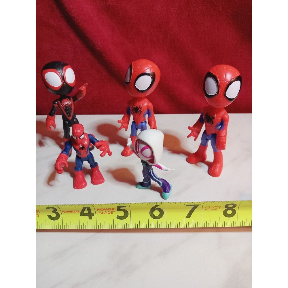Marvel Spidey And His Amazing Friends Figures Spiderman set of 5
